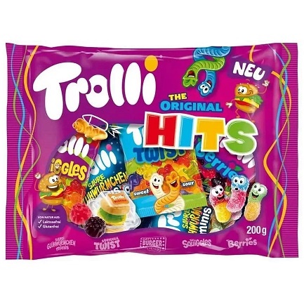 Trolli  Цукерки желейні The Original HITS 200g