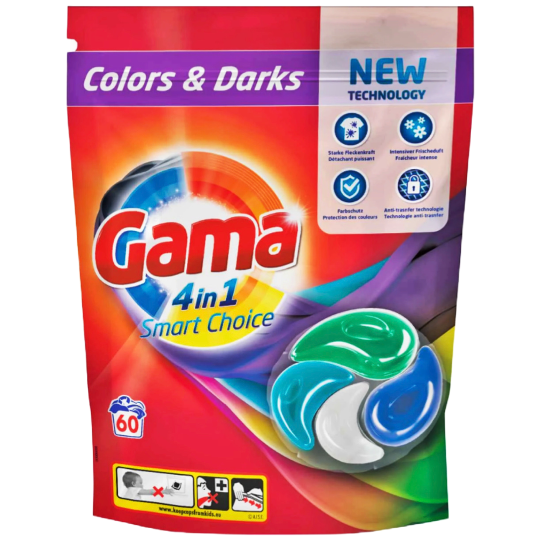 Gama Капсули для прання кольорових речей 4in1 Сolors&Darks, 60WA 1320g