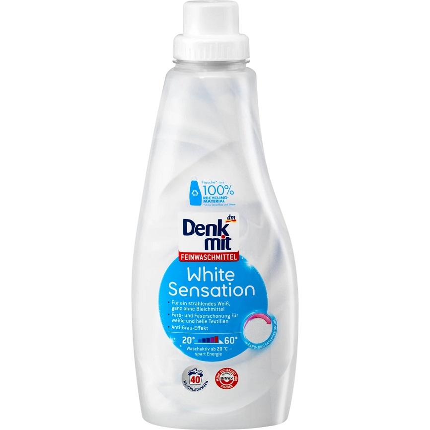 DM Гель для прання White Sensation (Білі речі), 40 WA 1L