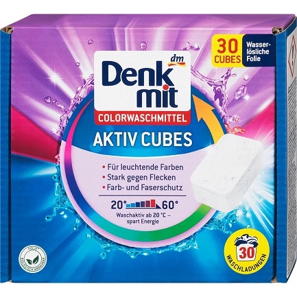DM Таблетки для прання Aktiv Cubes Colorwaschmittel (Колор), 30 WA 750g