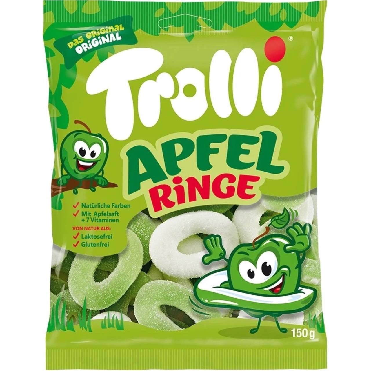 Trolli  Цукерки желейні Apfel Ringe 150g