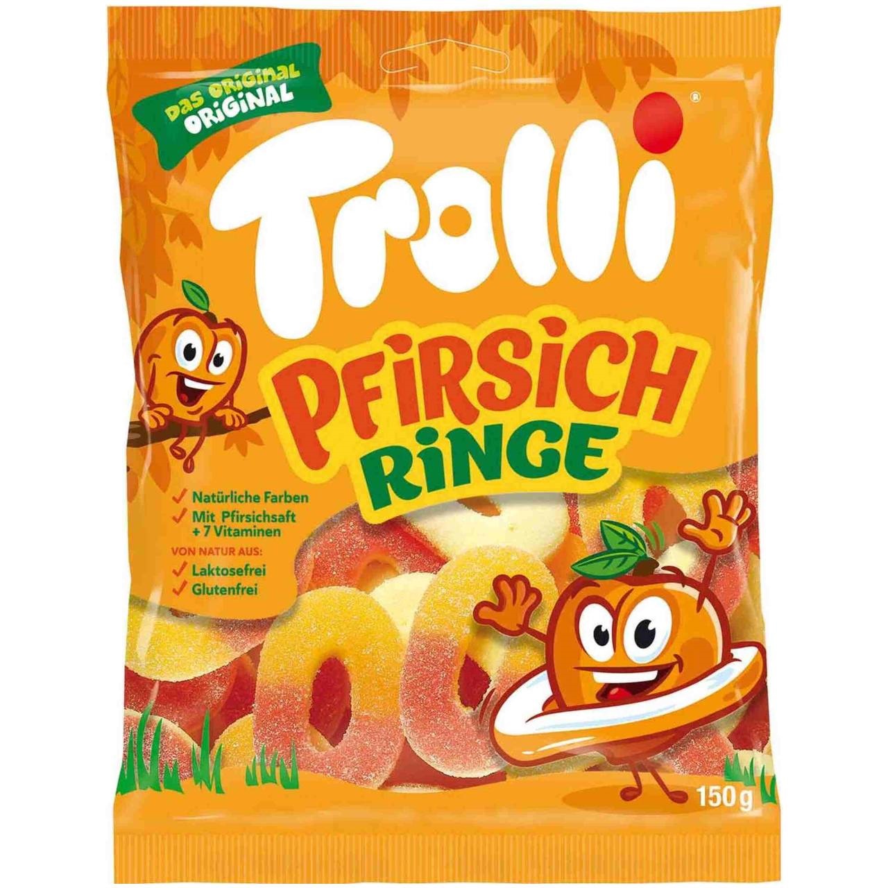 Trolli  Цукерки желейні Pfirsich Ringe 150g