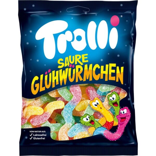 Trolli  Цукерки желейні Saure Gluhwurmchen 150g