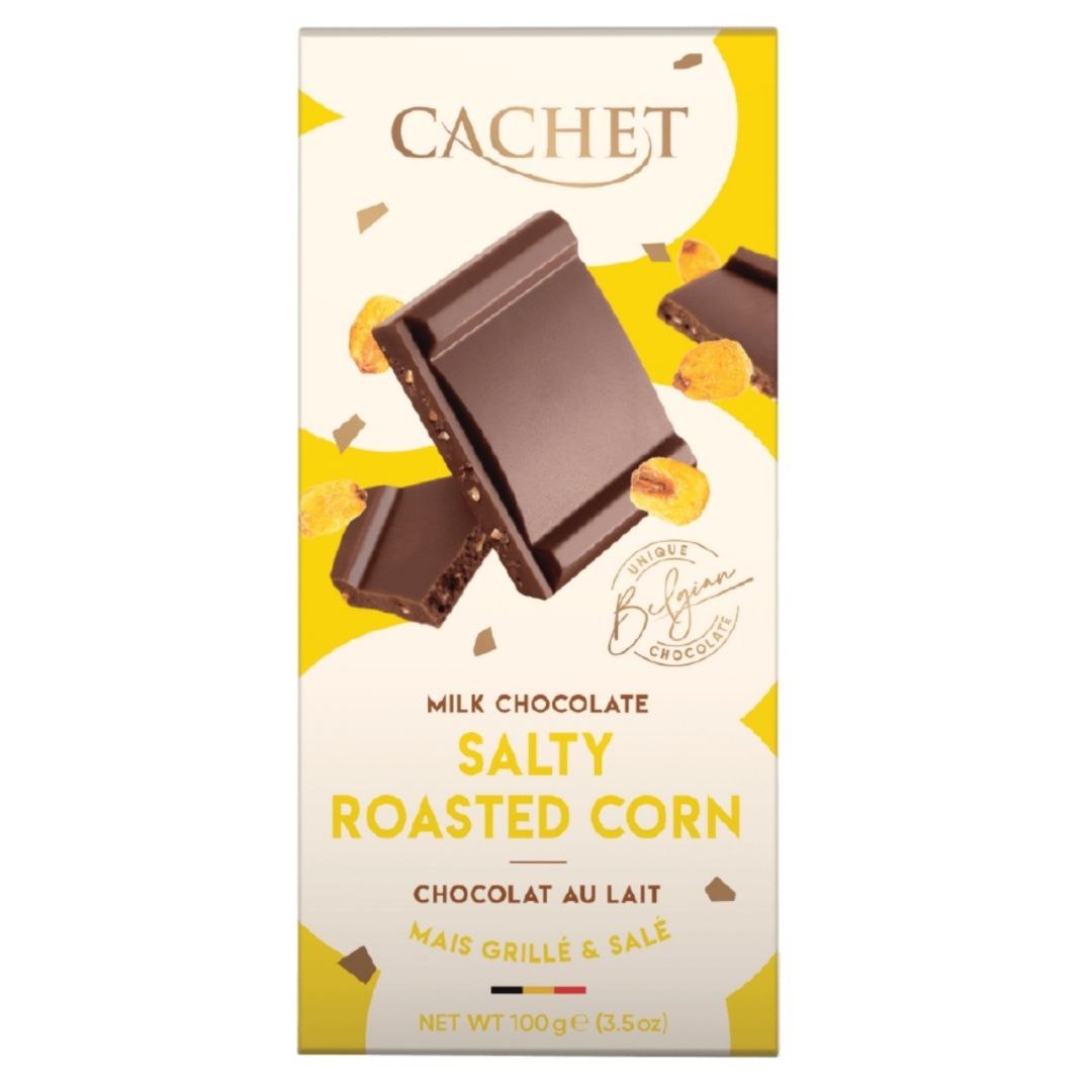 Cachet Шоколад молочний Salty Roasted Corn (31% cacao) 100g