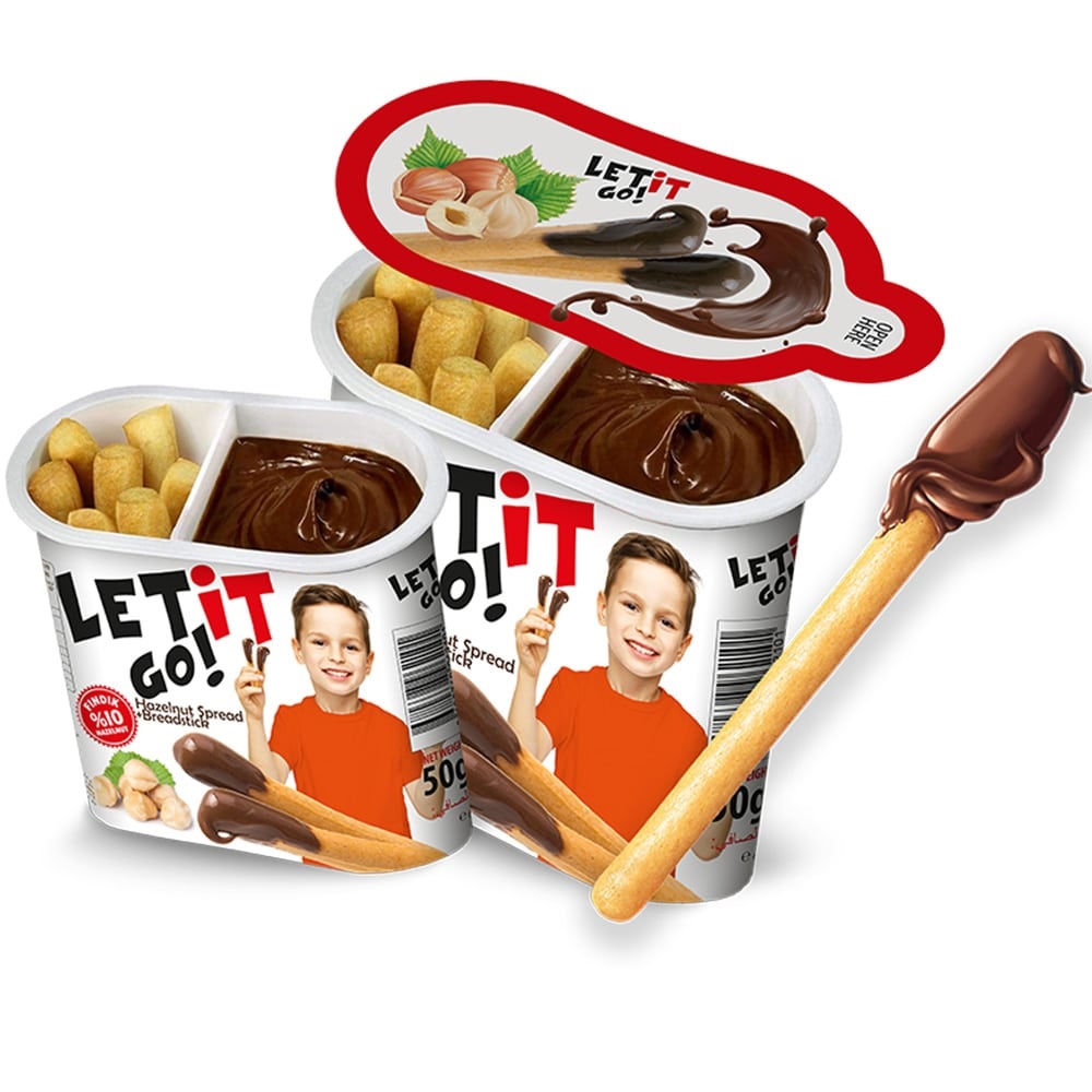 Let It Go Палички + Шоколадна Паста Hazelnut 50g