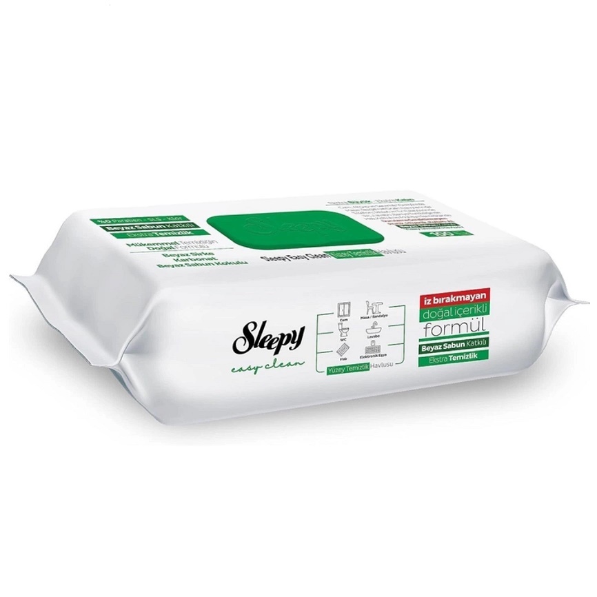 Sleepy Серветки для побутового прибирання Easy Clean Green (100 шт в упаковці)