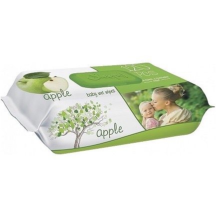 Sleepy Серветки вологі Apple, 120шт