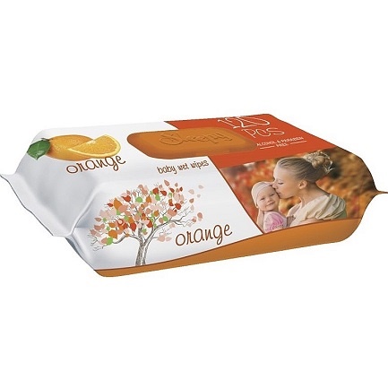 Sleepy Серветки вологі Orange, 120шт
