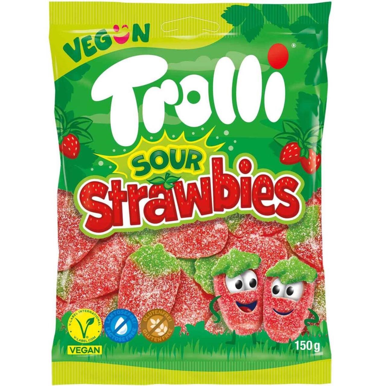 Trolli  Цукерки желейні Sour Strawbies 150g