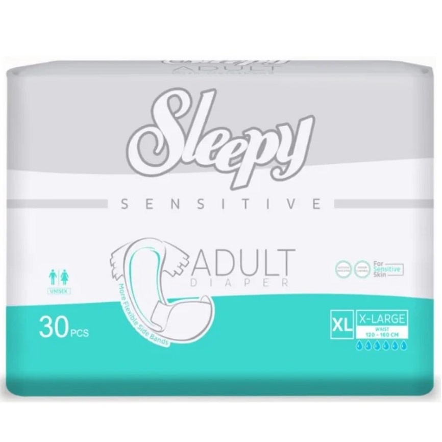 Sleepy Підгузки для дорослих Sensitive Adult XL, 30шт