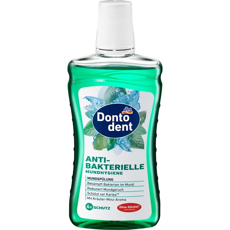 DM Ополіскувач для рота Dontodent Antibakterielle Mundhygiene 500ml