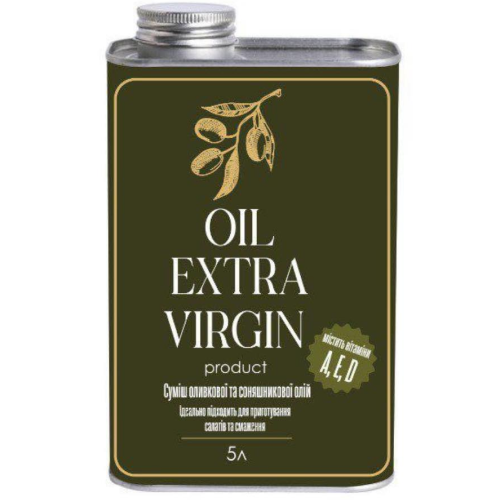 Oil Extra Virgin Олія купажована (суміш соняшникової та оливкової) – 5 L