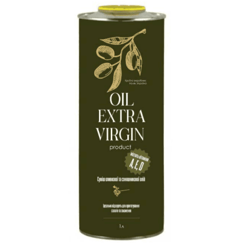 Oil Extra Virgin Олія купажована (суміш соняшникової та оливкової) ж/б 1L