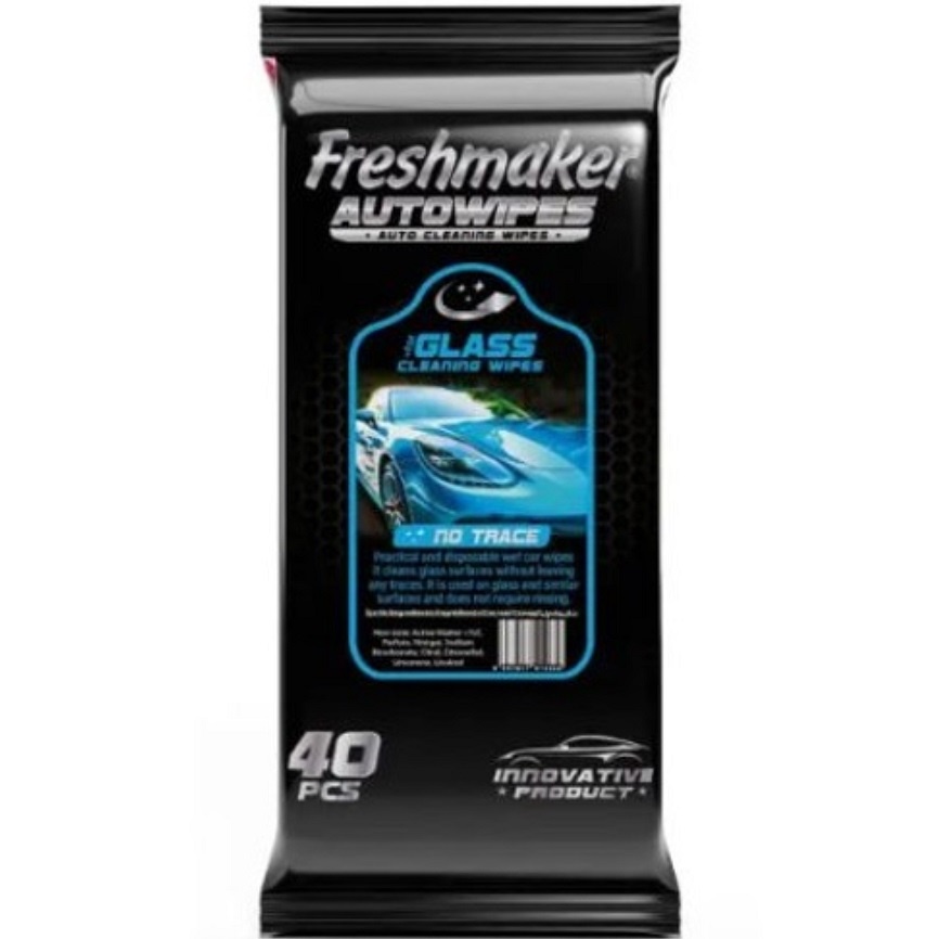 Freshmaker Серветки для прибирання авто Auto Glass (для вікон), 40шт