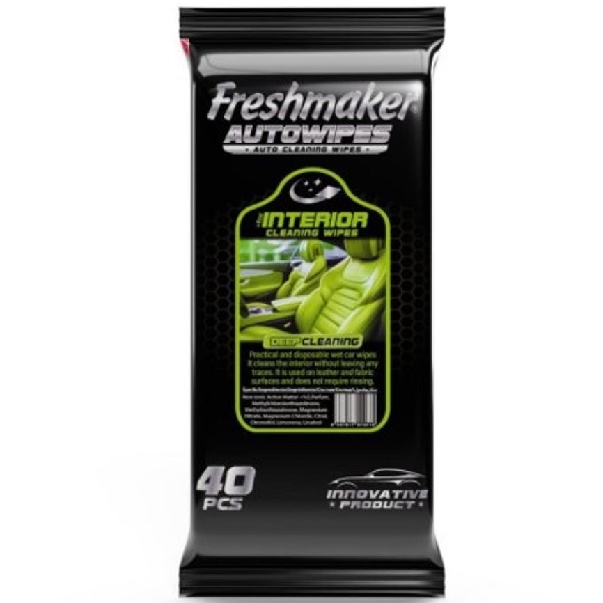 Freshmaker Серветки для прибирання авто Auto Interior (для інтерєру), 40шт