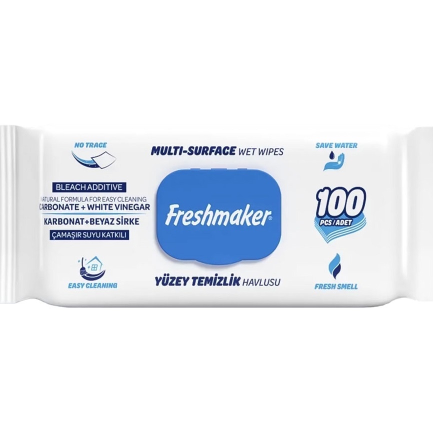 Freshmaker Серветки для побутового прибирання Multi-Surface, (100шт.)