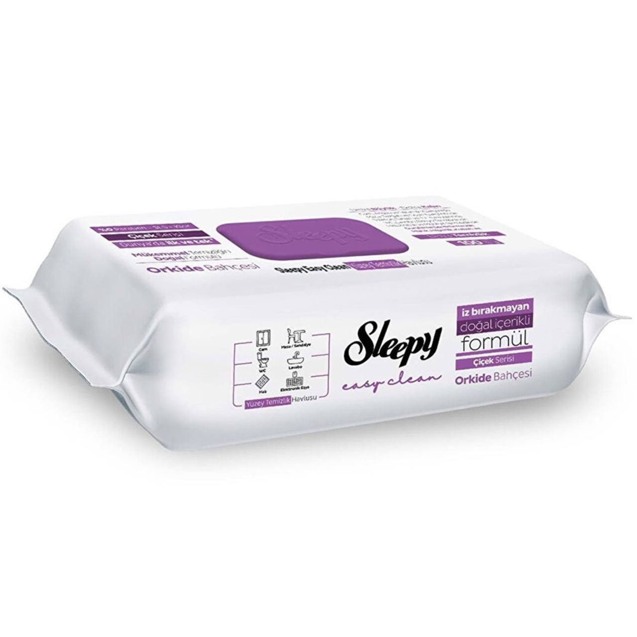 Sleepy Серветки для побутового прибирання Easy Clean Orchid (100 шт в упаковці)