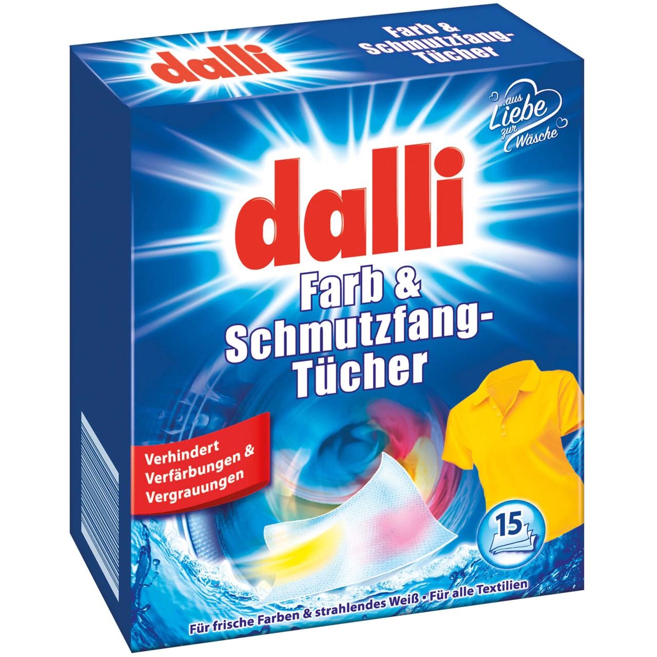 Dalli Серветки для прання Color, 15шт.