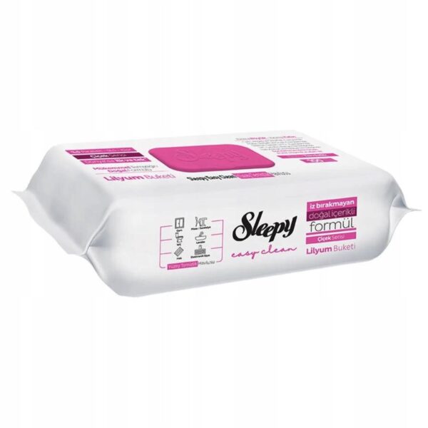 Sleepy Серветки для побутового прибирання Easy Clean Lilium Bouquet (100 шт в упаковці)