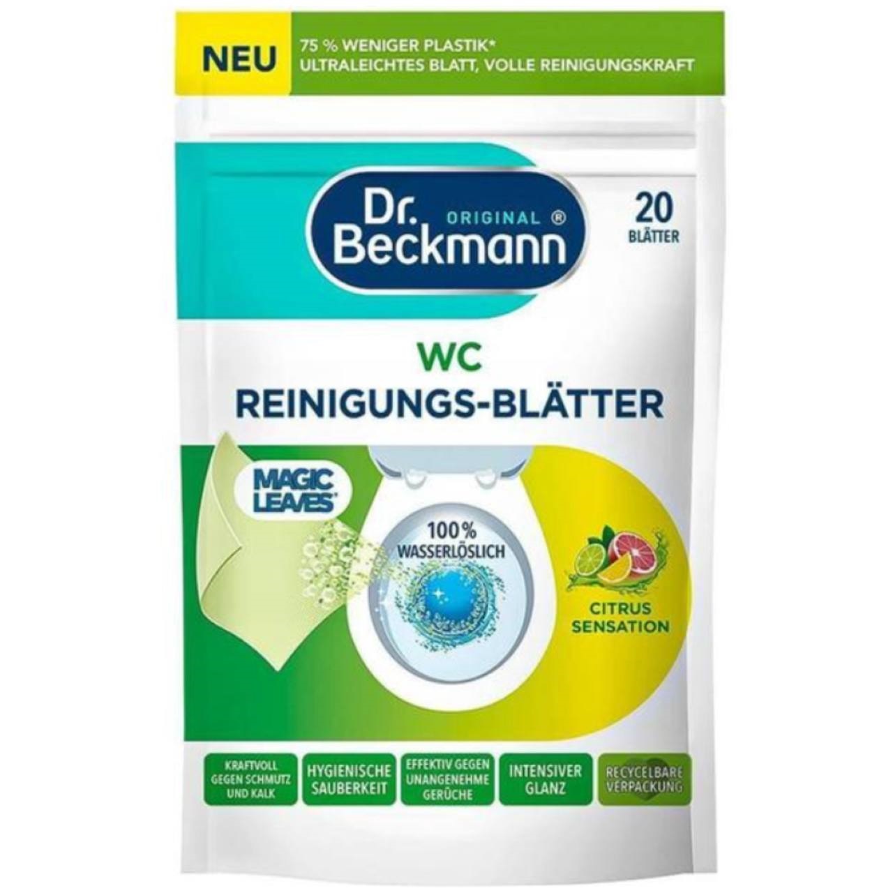 Dr. Beckmann Серветки для чищення унітазу WC Citrus Sensation 20 шт. 44g