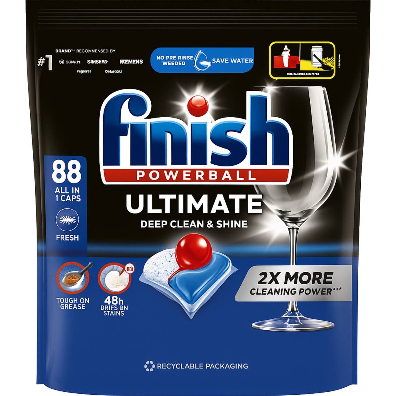 Finish Капсули для посудомийної машини Ultimate Fresh, 88 Caps 1135g