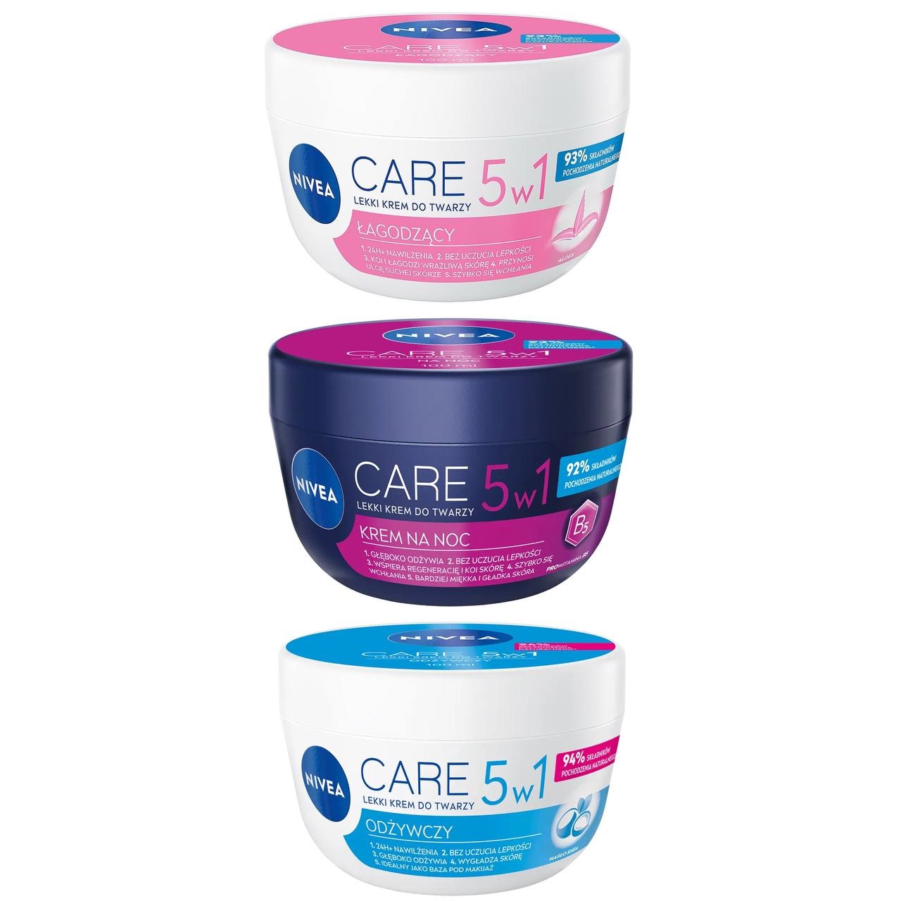 NIVEA Крем для догляду  за шкірою, CARE 5w1 MIX 100ml