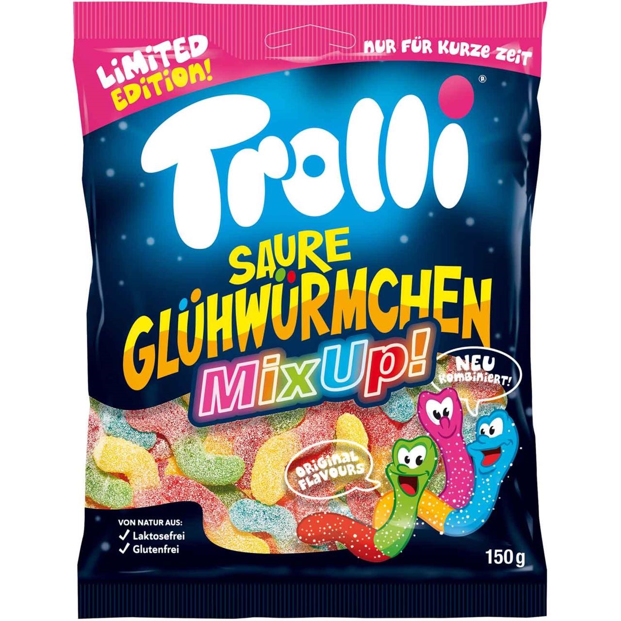 Trolli  Цукерки желейні Gluhwurmchen MixUp 150g