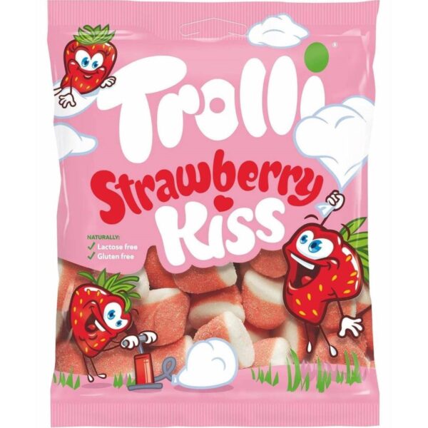 Trolli  Цукерки желейні Kiss Strawberry 150g