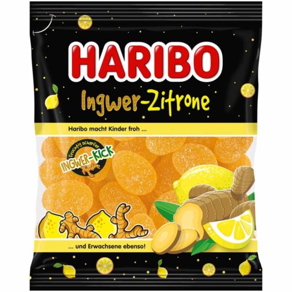 Haribo Цукерки Желейки Ingwer-Zitrone 160g