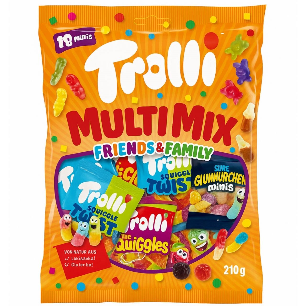 Trolli  Цукерки желейні Multi Mix Friends & Family (BOX) 210g