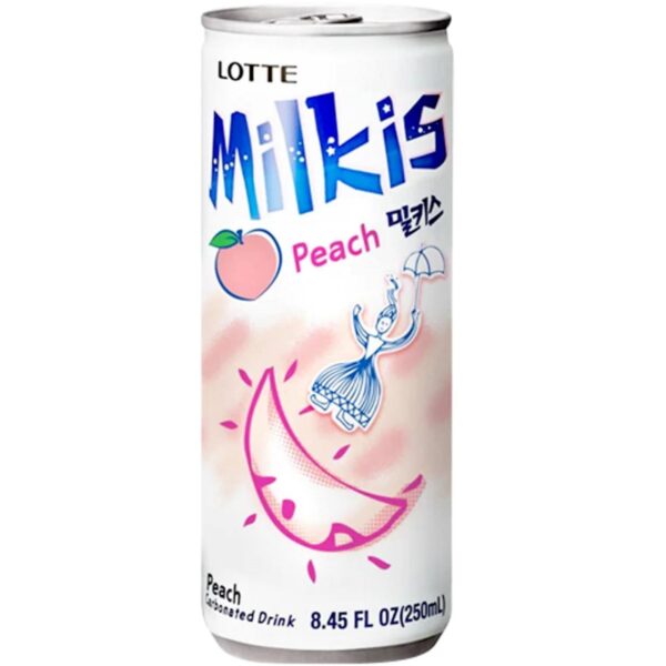 LOTTE Напій газований Milkis Peach Flavor (Персик) 250ml