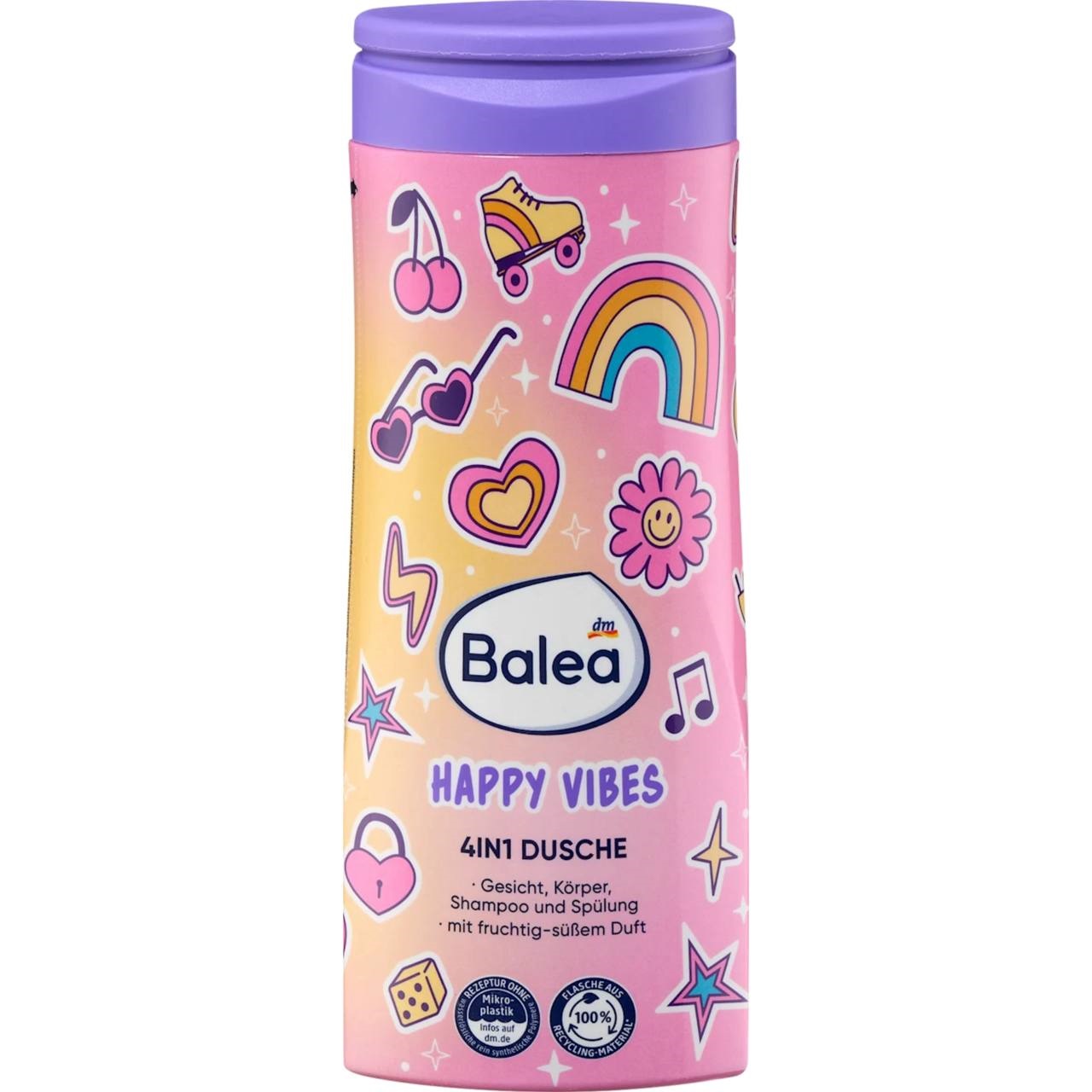 Balea Шампунь дитячий Happy Vibes, 4 in 1 300ml