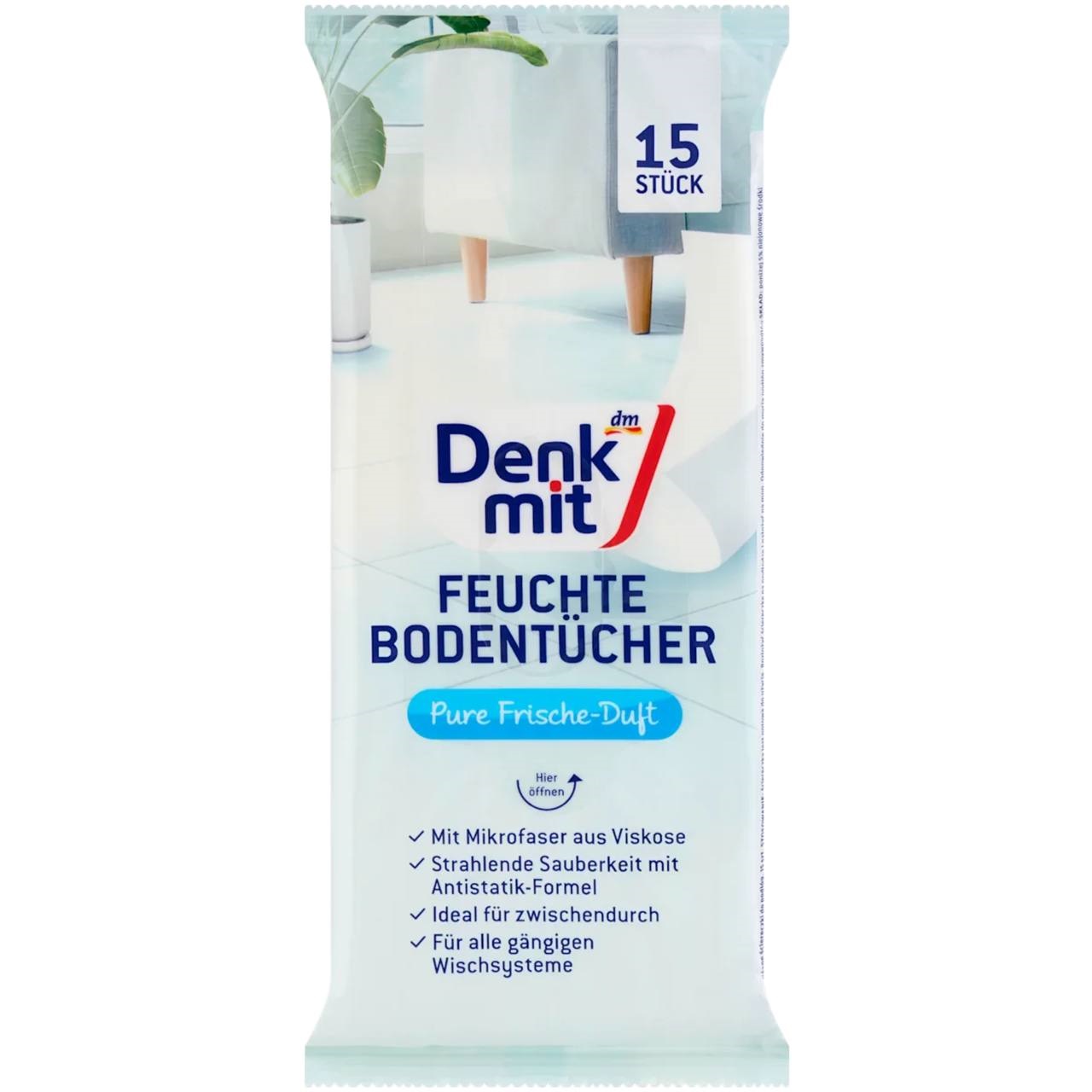 DM Серветки для миття підлоги Feuchte Bodentücher, 15шт.