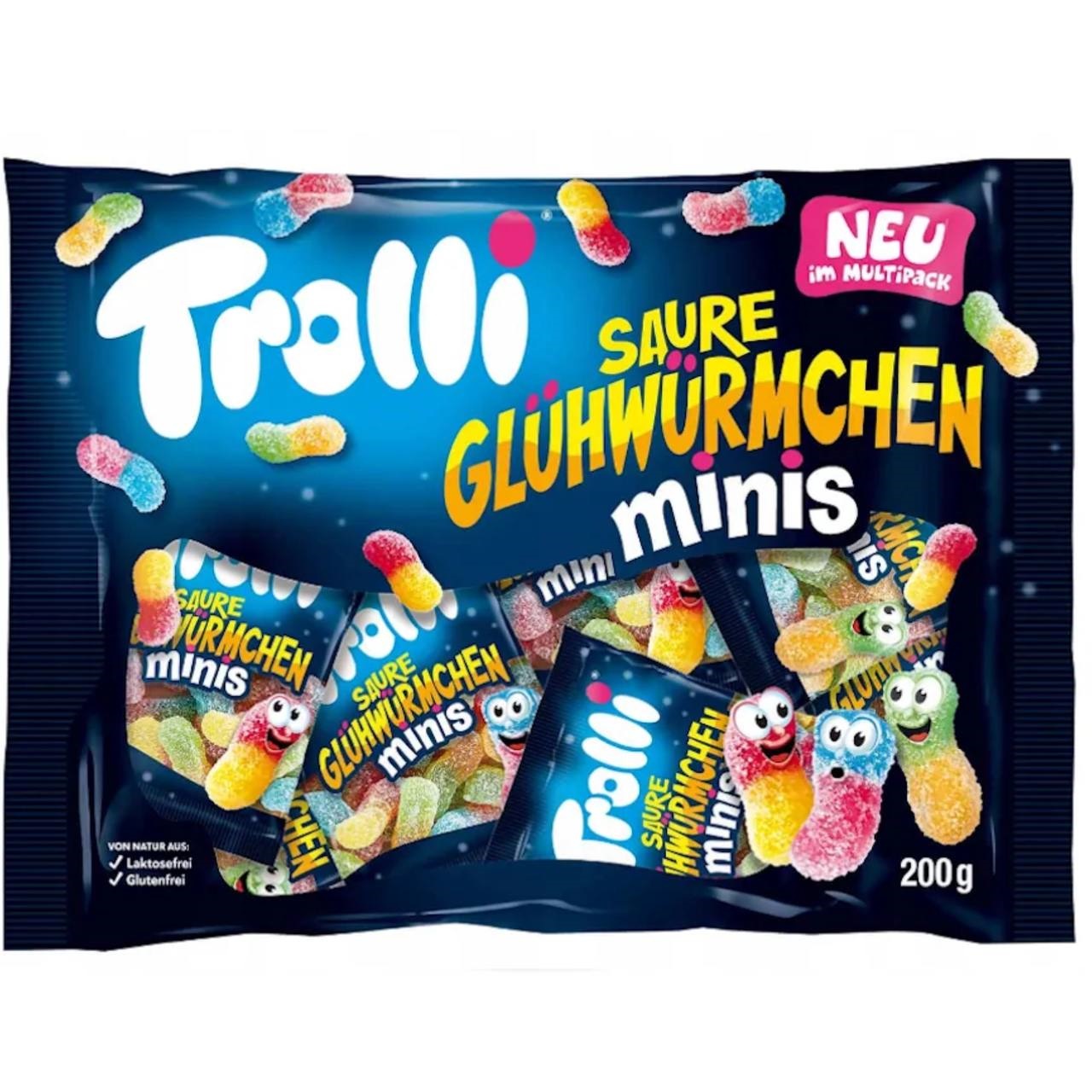 Trolli  Цукерки желейні Saure Gluhwurmchen Minis 200g