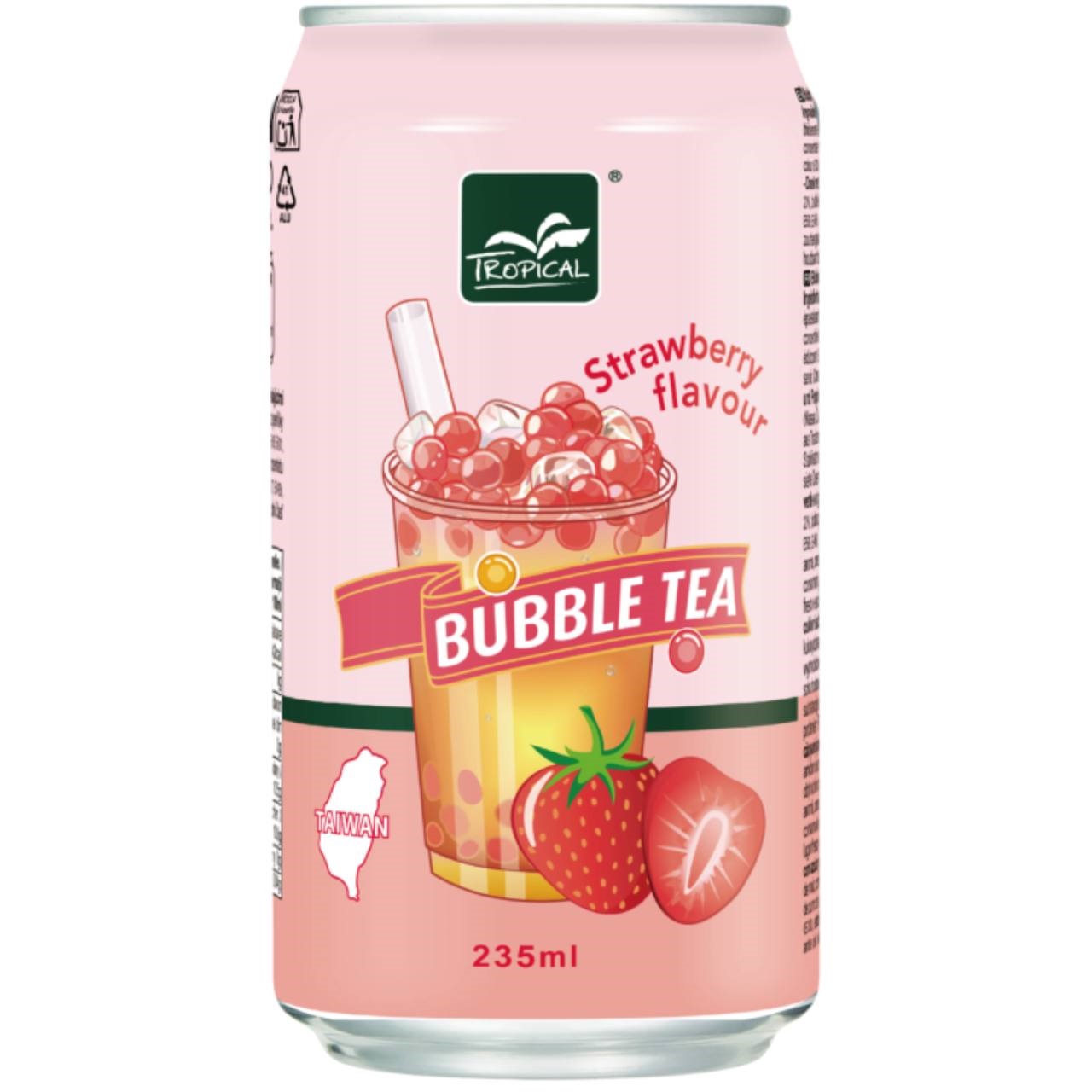 Tropical Напій Bubble Tea Strawberry (полуниця) – 235 ml