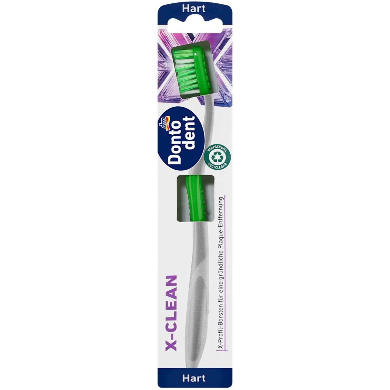 Dontodent Зубна щітка Zahnbürste X-clean hart (жорстка), 1 шт.