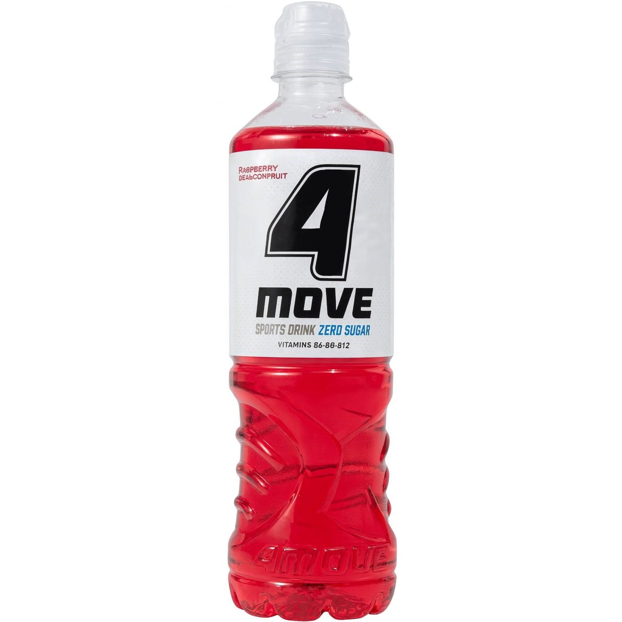 4MOVE Напій Isotonic Raspberry&Dragonfruit (Малина і Пітахая)ZERO SUGAR 750ml