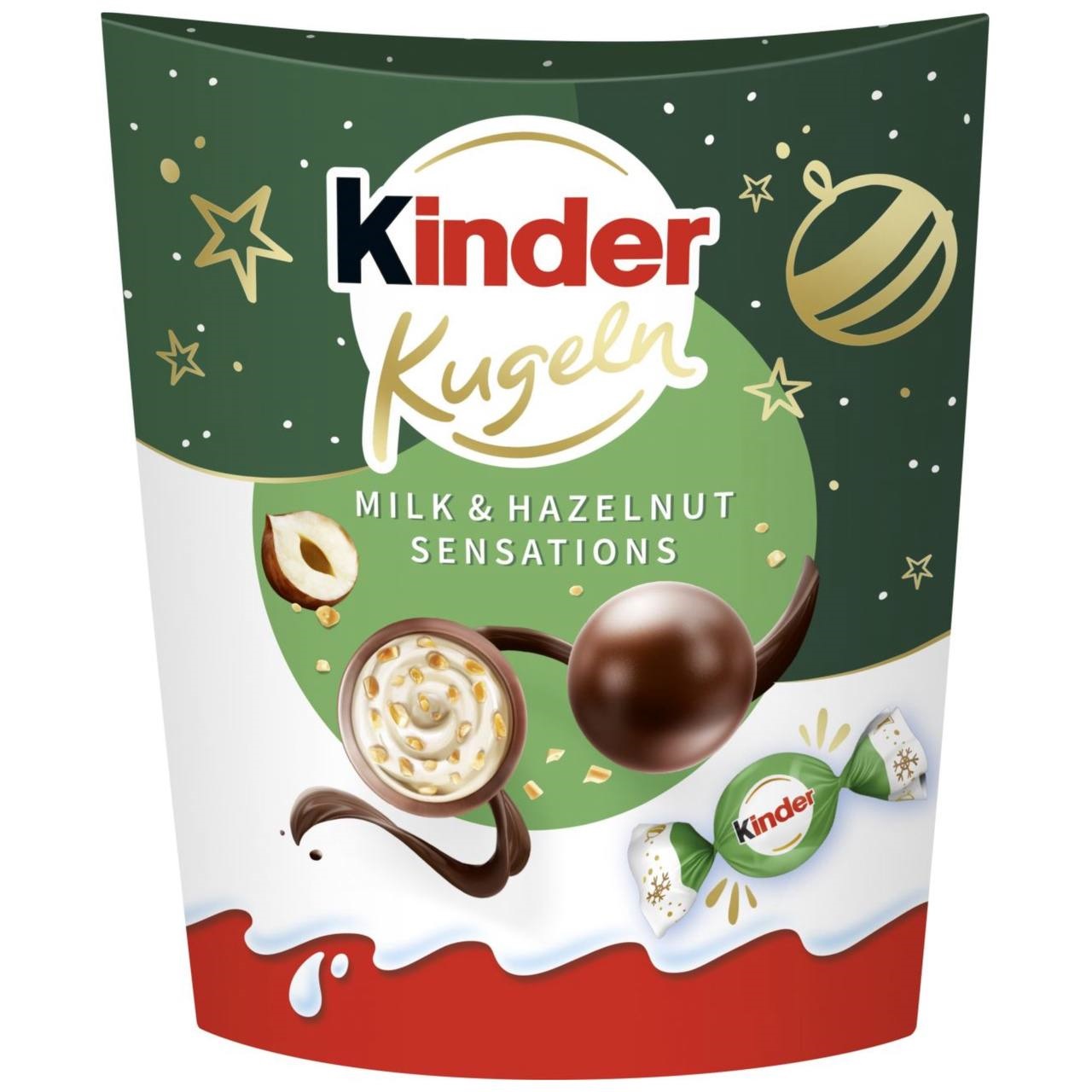 Kinder Шоколадні Яйця Kugeln Milk & Hazelnut Bits Sensation 90g