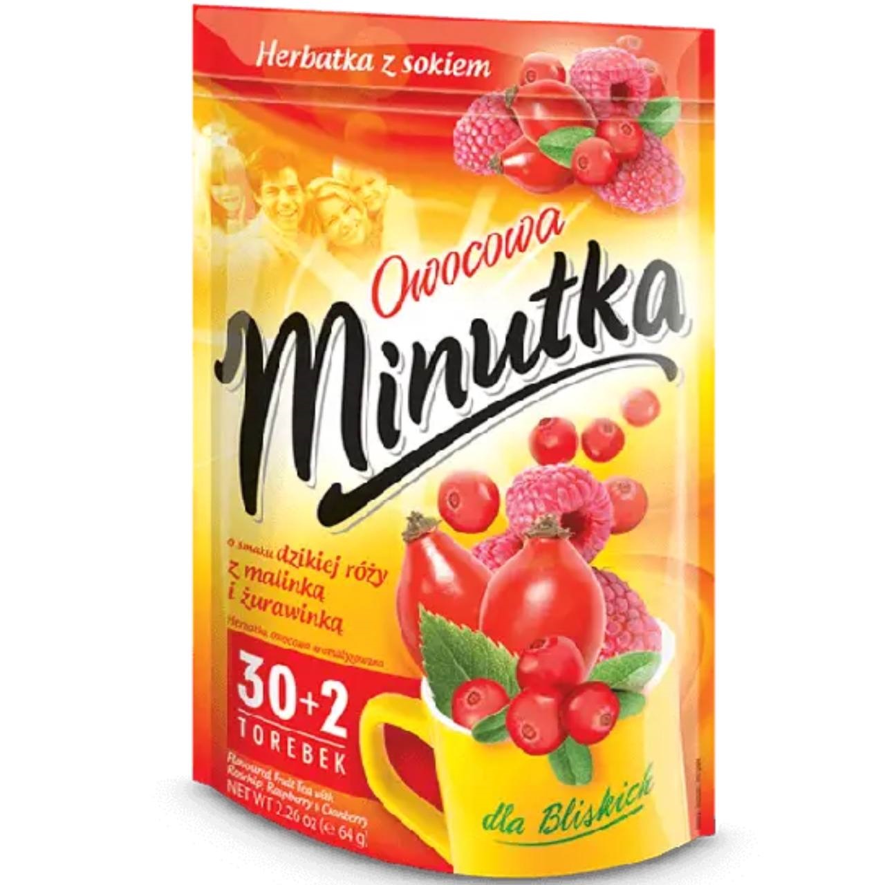 Minutka Чай з шипшиною, малиною та журавлиною 32 tea bags – 64 g