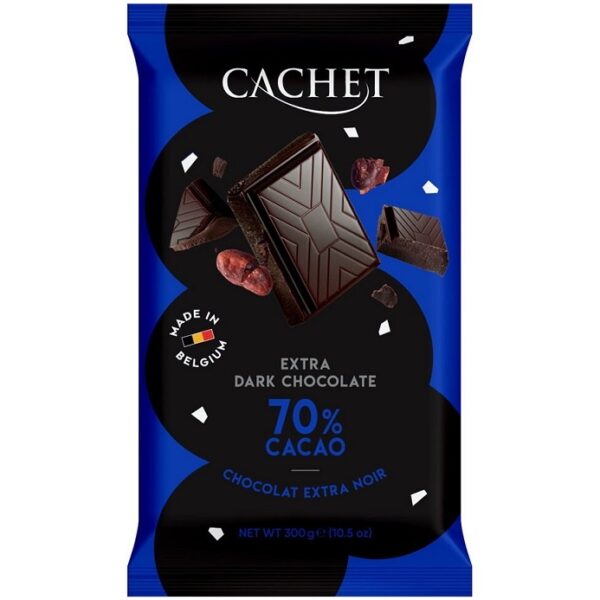 Cachet  Extra Dark 70% cacao  300g
