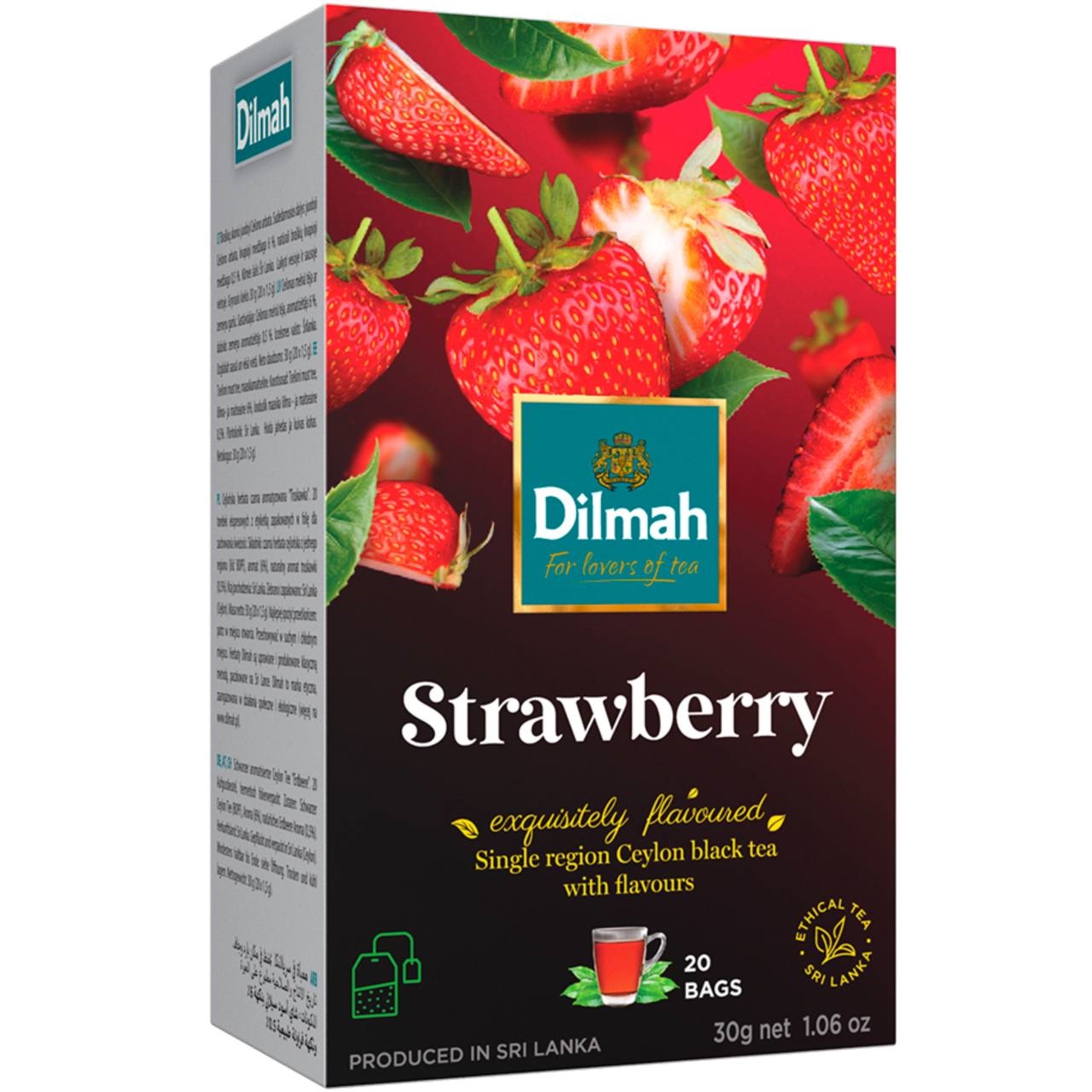Dilmah Чай Strawberry (Полуниця) 20 tea bags 30g