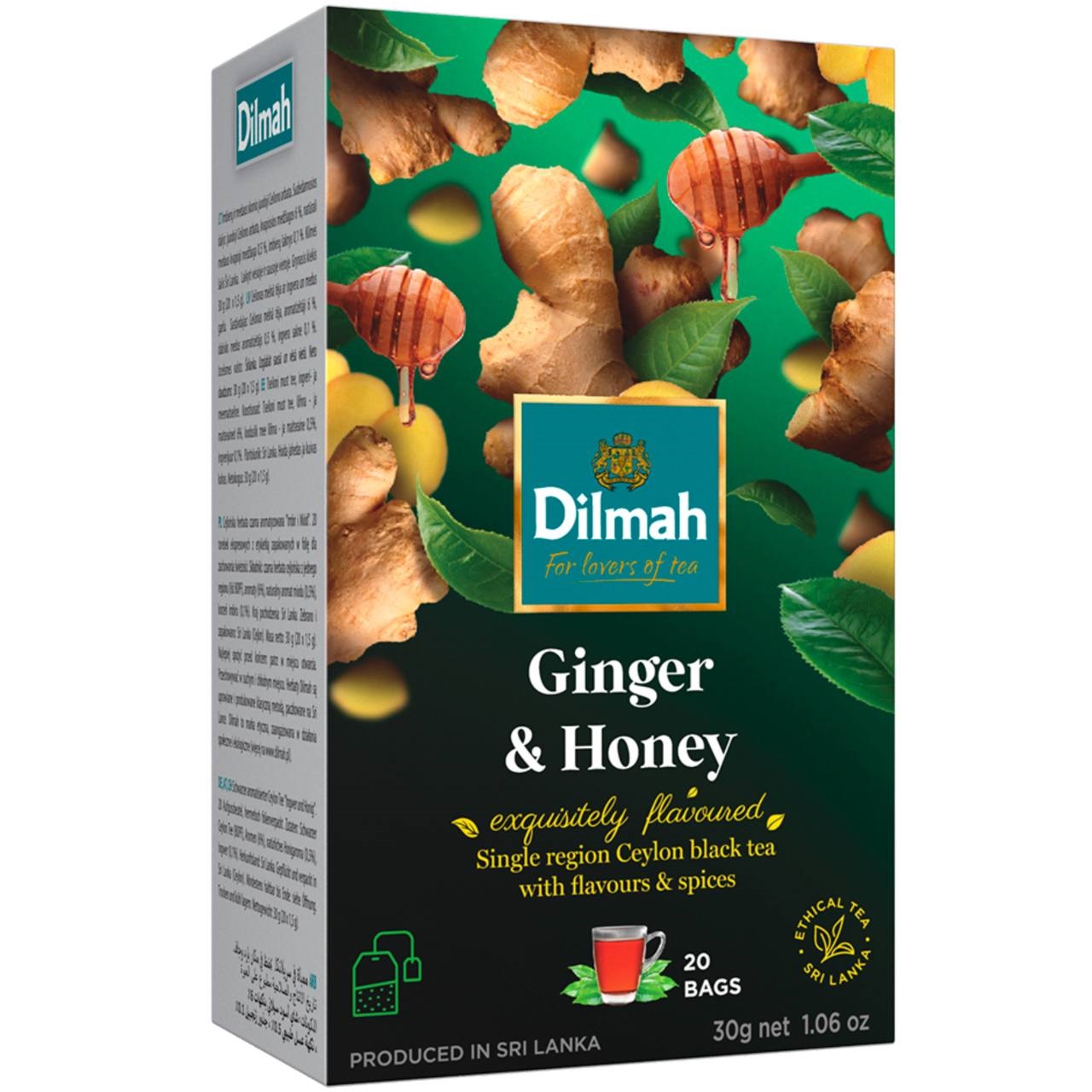 Dilmah Чай Ginger & Honey (Імбир та Мед), 20 tea bags 30g