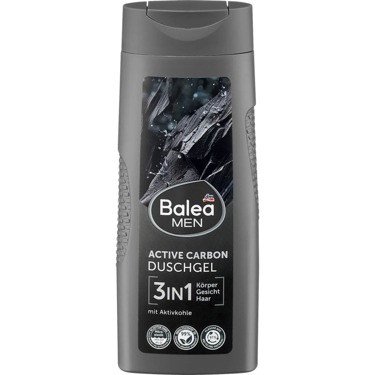 Balea MEN Гель для душу Active Carbon, 3 in 1 300ml