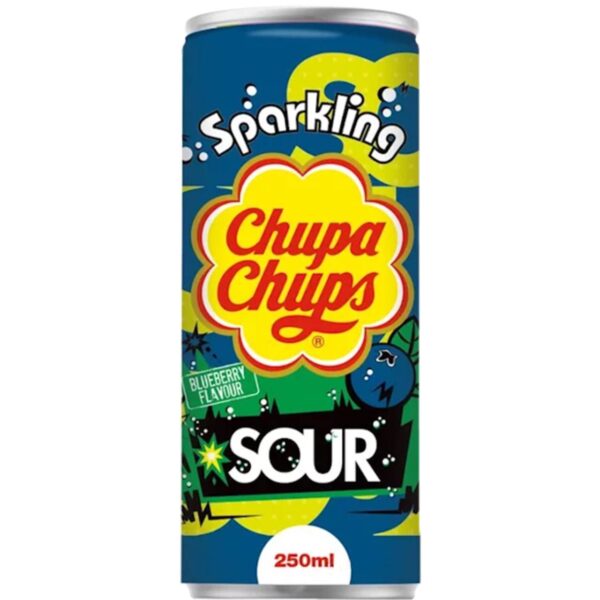 Chupa Chups Напій газований Sour Bluebbery (Чорниця з Натуральною Кислинкою) 250ml