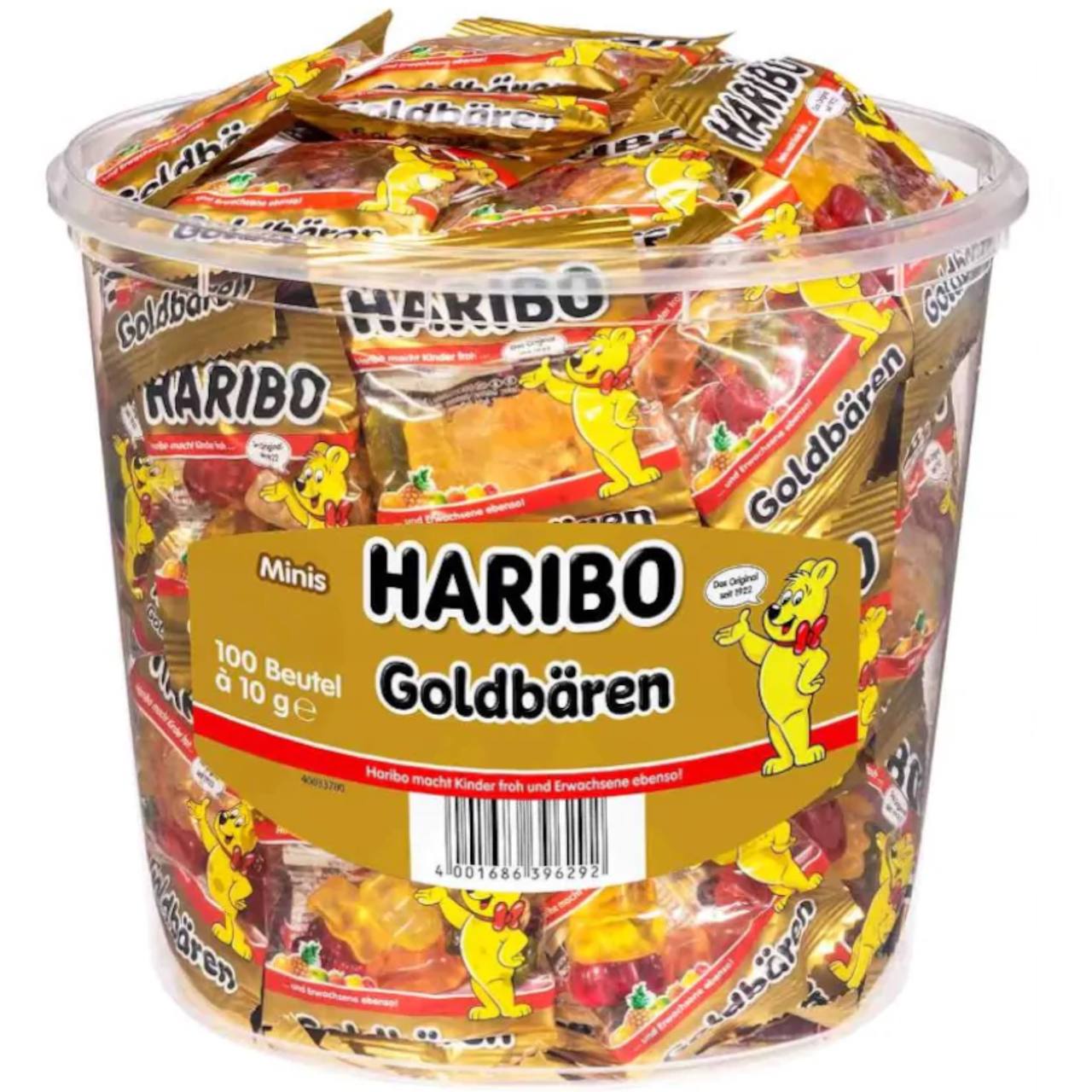 Haribo 1000g Цукерки желейні Minis Goldbaren (100 шт x 10 g) 1kg