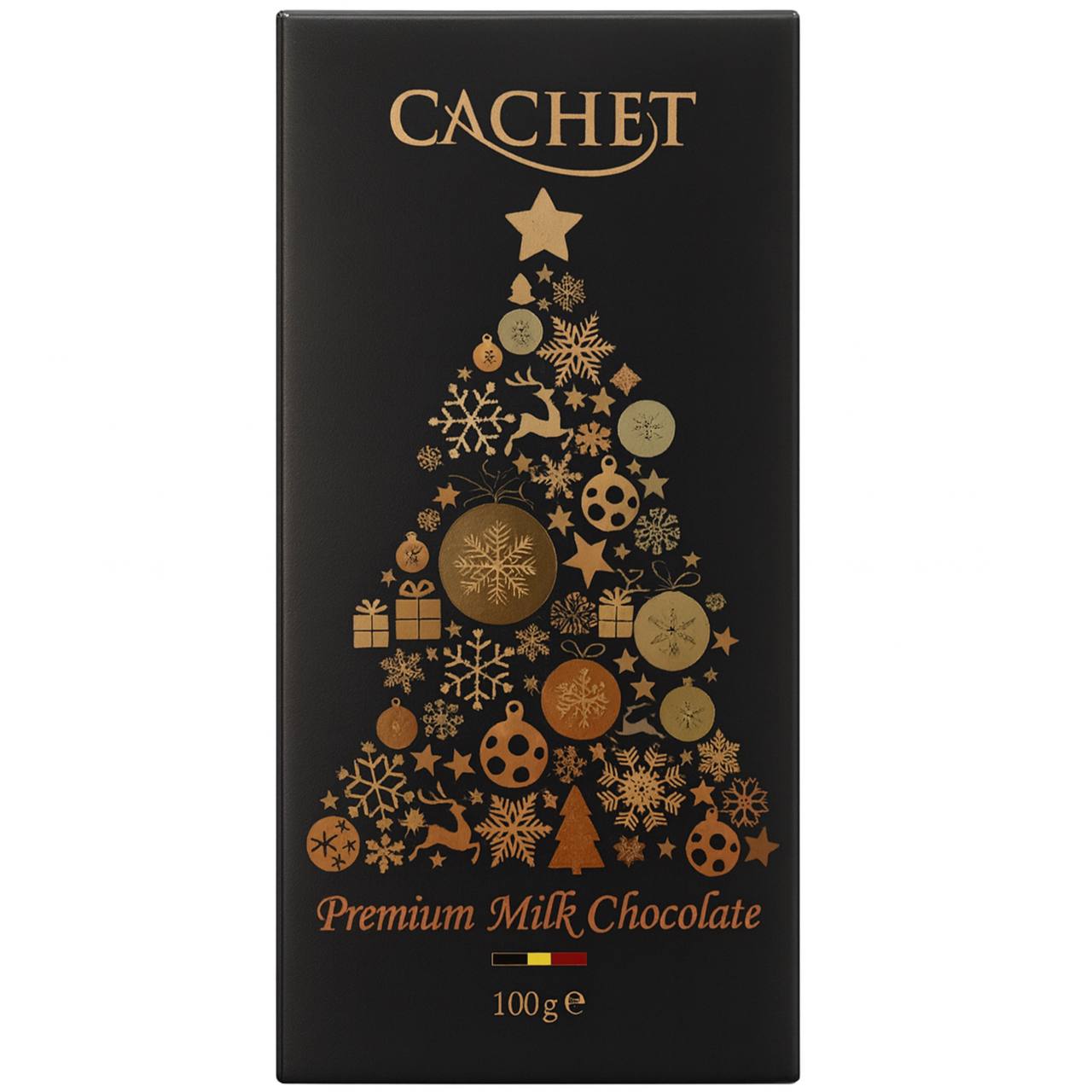 Cachet Шоколад молочний Christmas Edition (Black) 100g