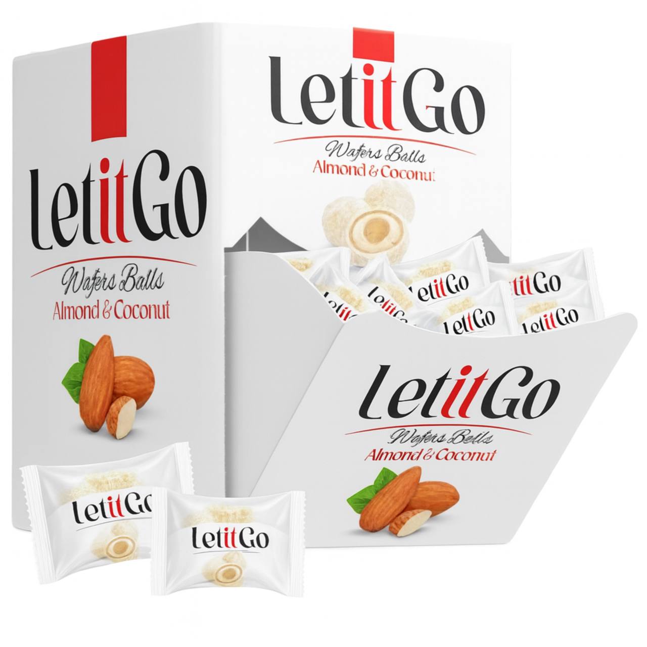 Let It Go Цукерки шоколадні Almond&Coconut 500g